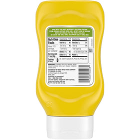 HEINZ Organic Yellow Mustard on hot dog for flavor boost.