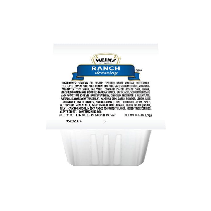Heinz Ranch dressing packet for on-the-go meals, adds creamy flavor to salads and sandwiches