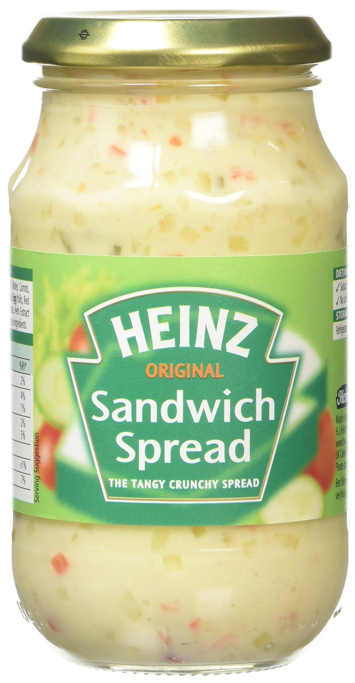 HEINZ Sandwich Spread 300g jar—front view with creamy texture, ideal for quick lunches