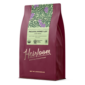 Heirloom Pacayal Honey Lot bag of regenerative beans for brewing