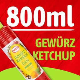 HELA Curry Gewurz Delicate Ketchup with dipping fries for a flavorful snack.
