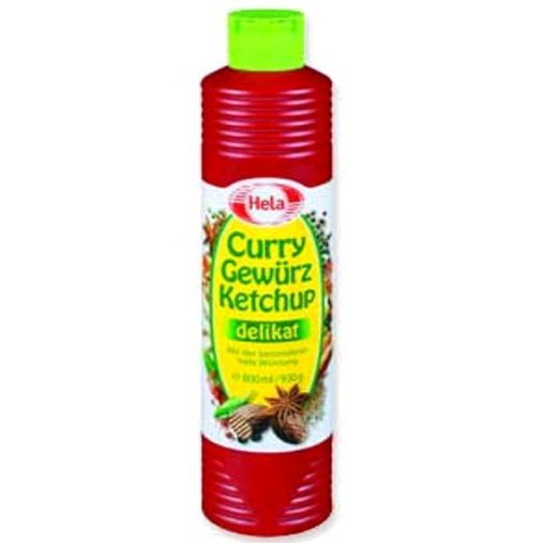 HELA Curry Gewurz Mild Ketchup 2-pack bottle elevates burgers and seafood with zest