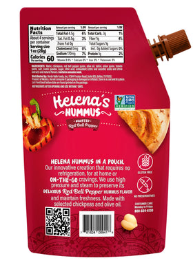 Helena Hummus dipping idea with fresh vegetables for quick, healthy snacking.