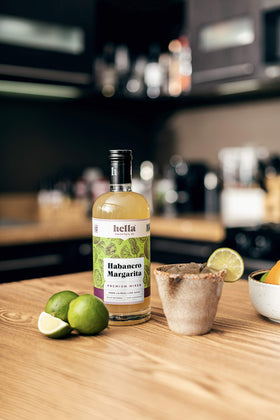 Hella Cocktail Co. Habanero Margarita Mixer batch-ready setup for gatherings