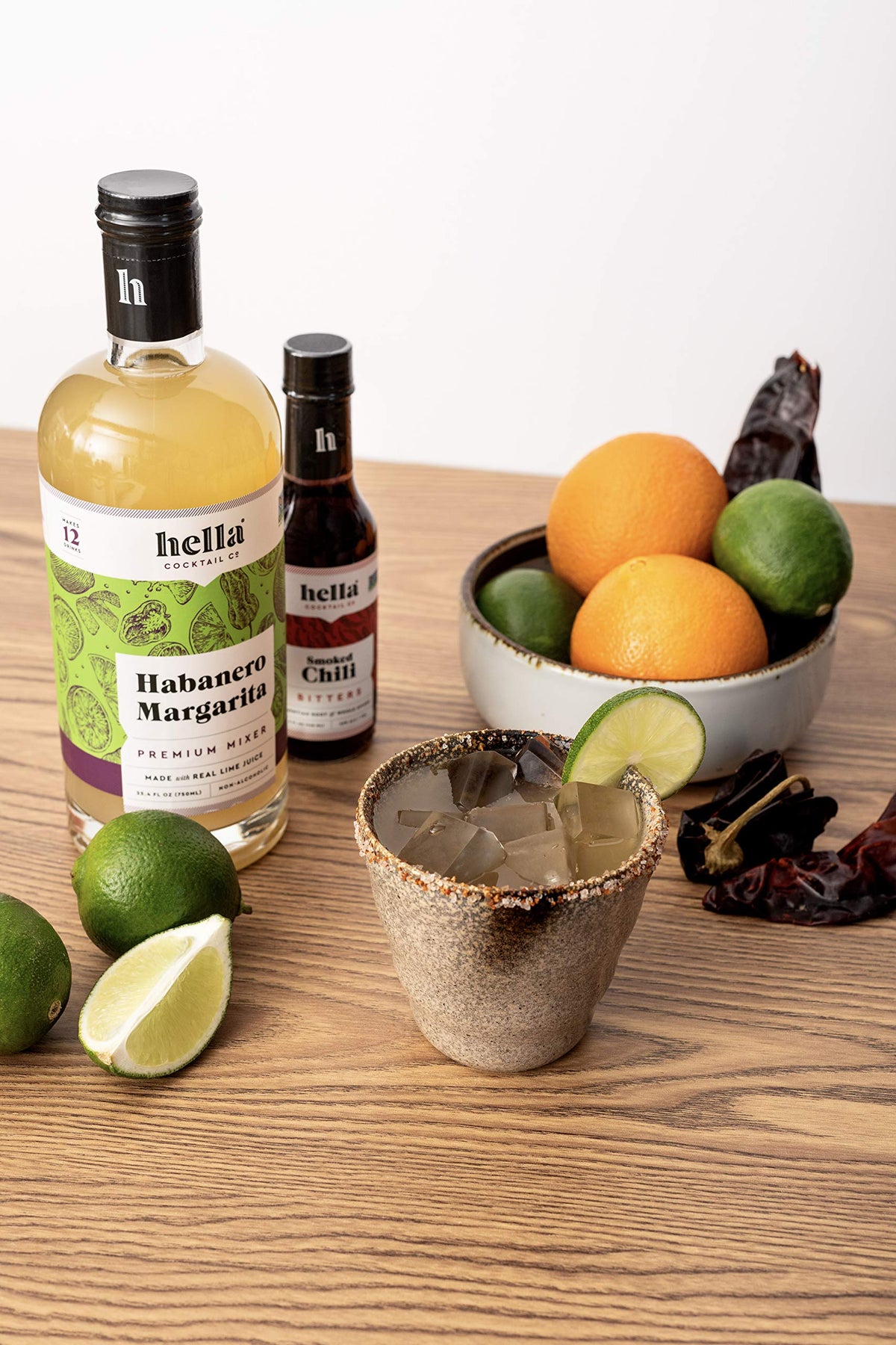 Hella Cocktail Co. Habanero Margarita Mixer spice level detail for bold drinks