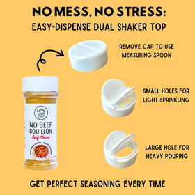 Hella Phat Vegan No Beef Bouillon eco-friendly packaging supports sustainable shopping.
