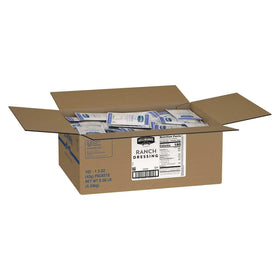 Hellmann's Classics Ranch dressing packets displayed with salads for streamlined menu prep.