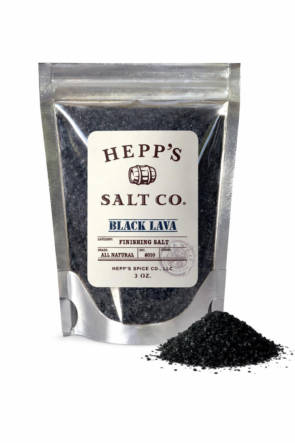 HEPP’S Salt Co. Black Lava Margarita Rim adds dramatic color and texture to cocktails.