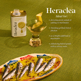 Heraclea Lemon Infused Olive Oil as a salad dressing base for vibrant meals