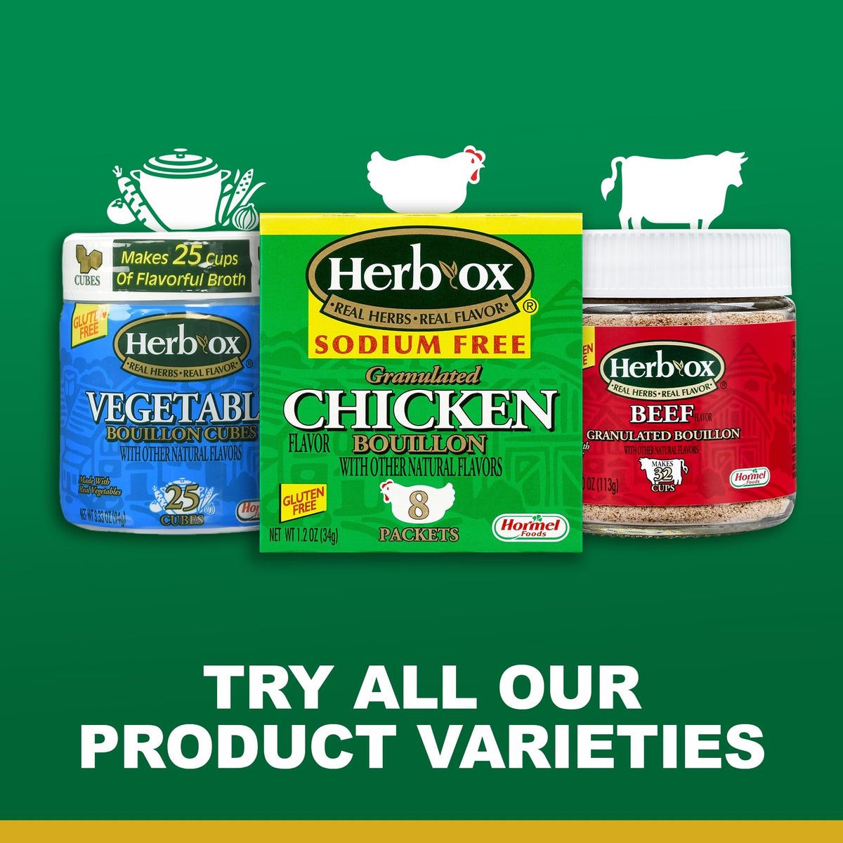 Herb-Ox Chicken Bouillon Cubes used as a quick dry rub for meat