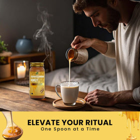 Smooth drizzle into smoothies—Herb To Body honey supports versatile wellness.