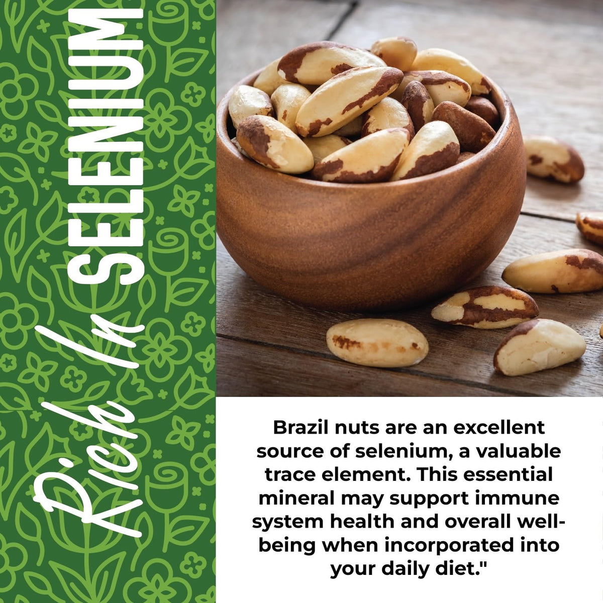 Herbaila Brazil nuts resealable pouch preserves freshness