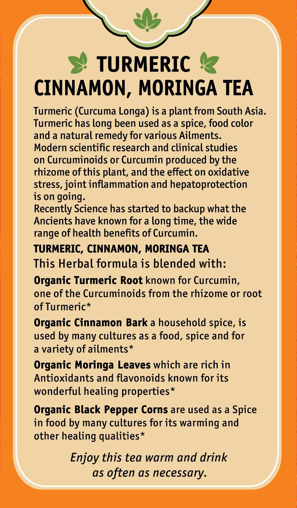 Herbal Cup organic ginger turmeric tea ingredients on a wooden surface, fresh and vibrant.