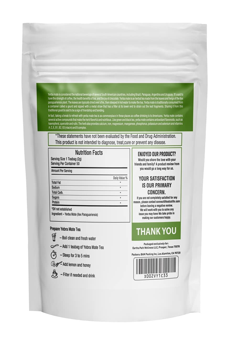 Rich caffeine profile from Herbal Hermit Yerba Mate supports focus and energy.