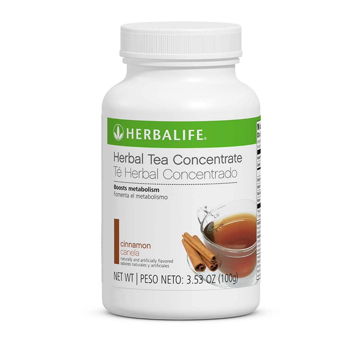 Herbalife Metabolism Booster Tea Cinnamon in a cup provides a refreshing energy lift.