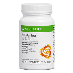 Herbalife N-R-G Guarana Tea Mix packaging for on-the-go energy and easy dose control.