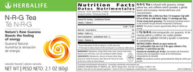 Herbalife NRG Nature’s Raw Guarana Tea powder-dispense shows easy mixing and freshness.