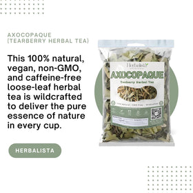 Herbalista Axocopaque loose-leaf bag ready for brewing.