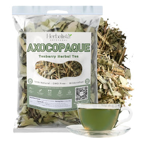 Herbalista Axocopaque tea brew in a glass cup highlighting daily ritual.