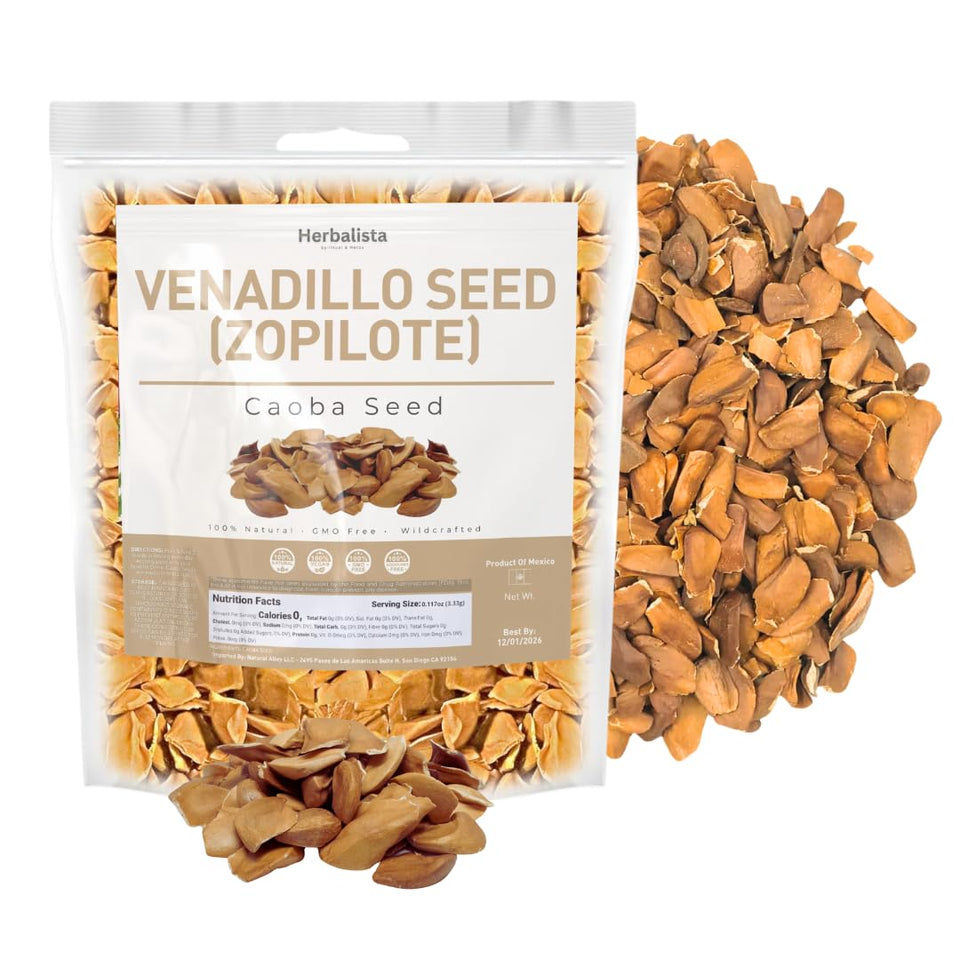 Herbalista Venadillo seed packaging in a 4 oz bag for tea.