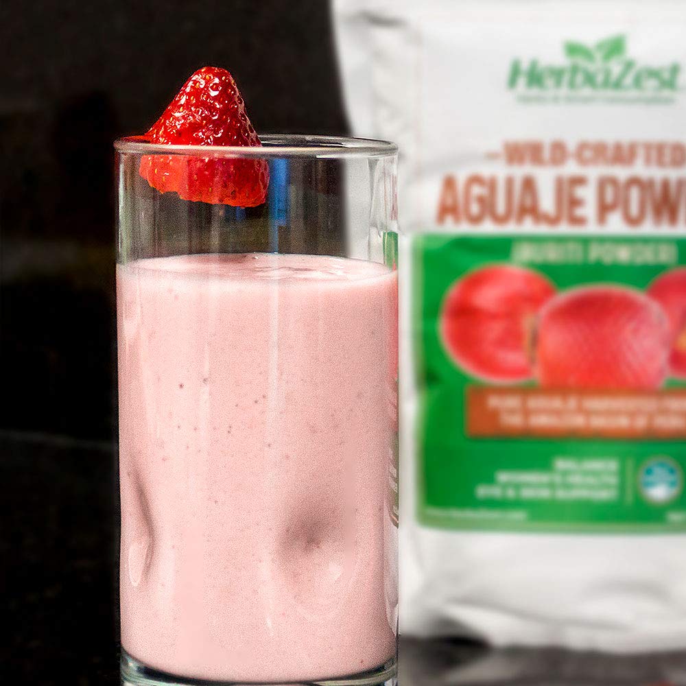 HerbaZest Aguaje Powder porridge bowl with a subtle tropical touch.