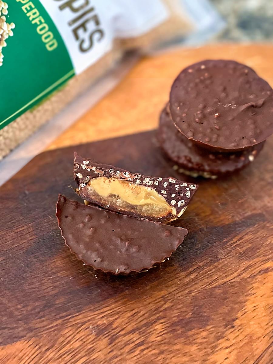 HerbaZest Amaranth Crispies energy snack bar toppers—protein-lean crunch.