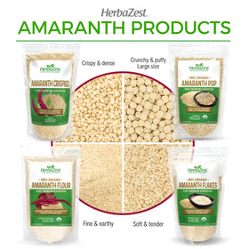 HerbaZest Amaranth Flakes as a quick snack or dessert base