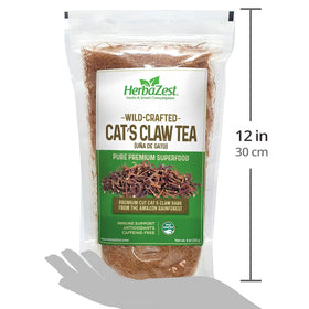 HerbaZest Cat's Claw Tea rainforest sourcing scene with Indigenous communities