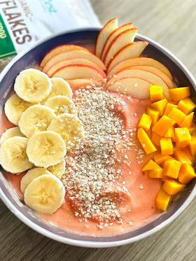 HerbaZest quinoa flakes with yogurt for a wholesome, fast meal