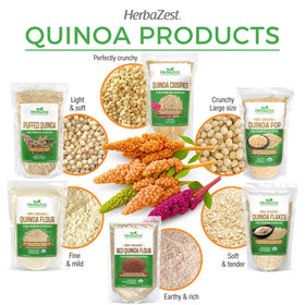 HerbaZest Quinoa Pop easy-open bag for quick meals.
