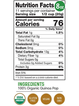 HerbaZest Quinoa Pop Organic served with yogurt for a wholesome breakfast.