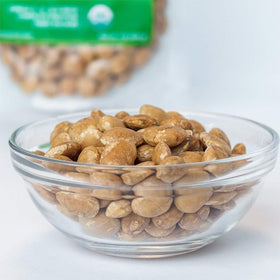 HerbaZest Sacha Inchi Seeds crunch close-up highlighting texture.