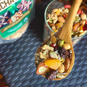 HerbaZest Sacha Inchi Seeds in a bowl, versatile snack option.