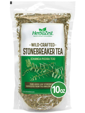 HerbaZest Stonebreaker Tea loose leaves for a mild caffeine-free infusion