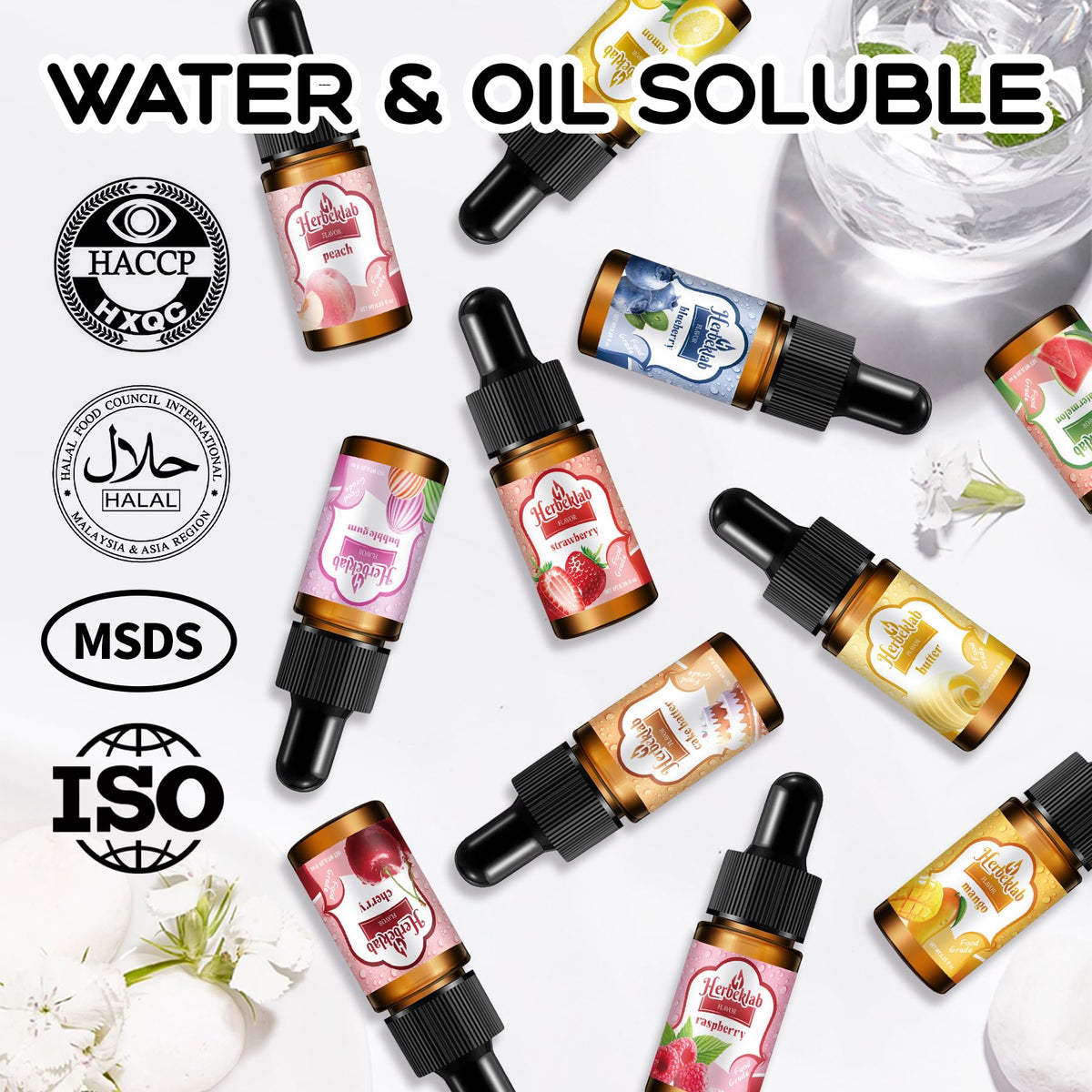 Herbeklab candy flavoring oil lemon flavor for desserts and drinks.
