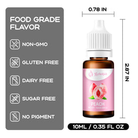 Herbeklab candy flavoring oil squeeze bottle enables measured drops for DIY projects.