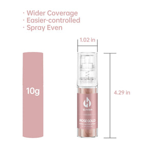 Herbeklab edible glitter spray for cakes adds a uniform shimmer to desserts.