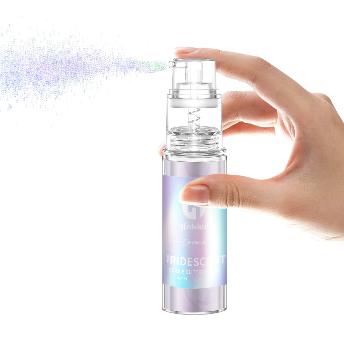 Herbeklab glitter spray on cocktails delivers radiant decoration without taste change.