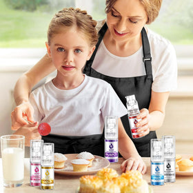 Herbeklab edible glitter spray red adds bold accents to treats.