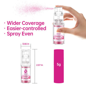 Herbeklab edible glitter spray silver delivers festive sparkle for desserts.