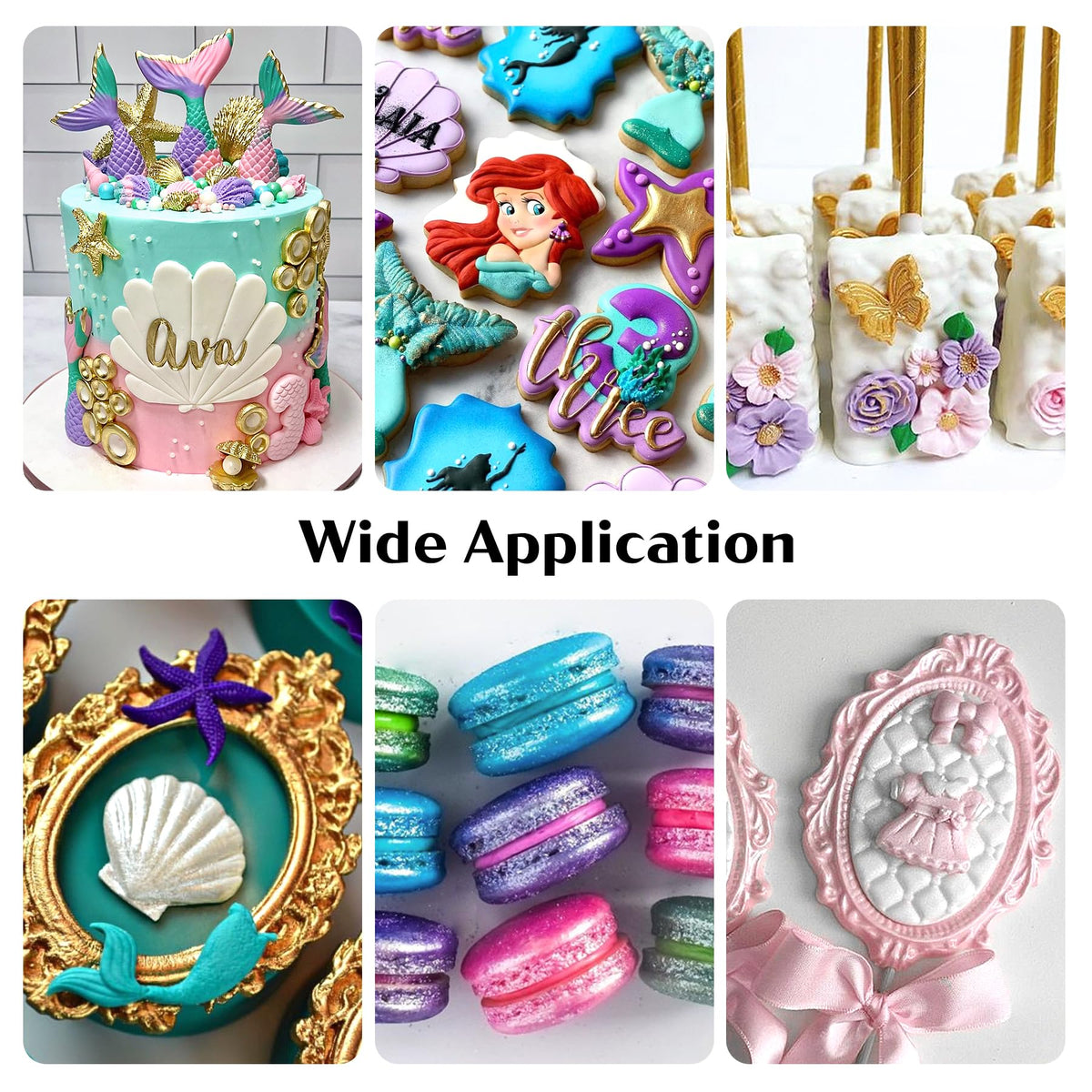 Herbeklab edible paint on cookies with glitter accents
