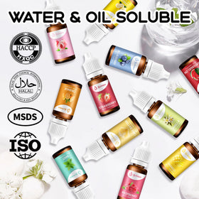 Herbeklab lip gloss flavoring oil ideal for DIY cosmetics.