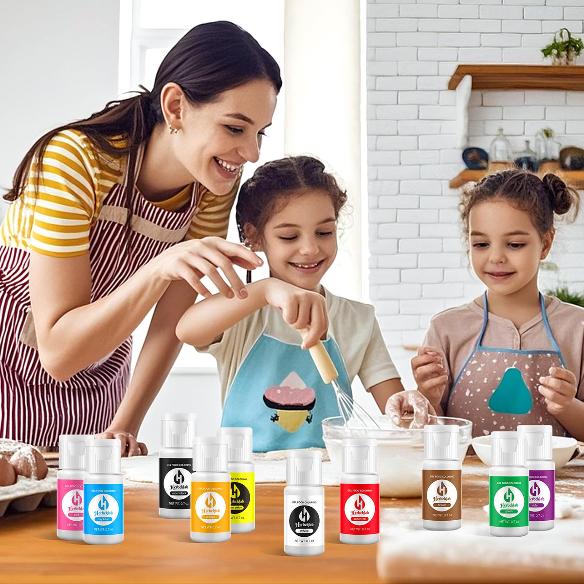 Herbeklab colors stay vivid through baking and freezing with reliable results.