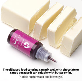 Herbeklab yellow chocolate oil color adds sunny highlights to sweets