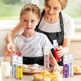Herbeklab pink glitter spray on chocolate treats for eye-catching shine.