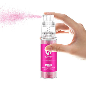Herbeklab pink glitter spray adds sparkle to drinks and cocktails.