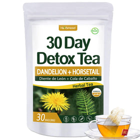 Herbmood 30-day detox tea bags ready for your daily cleanse and gentle hydration.