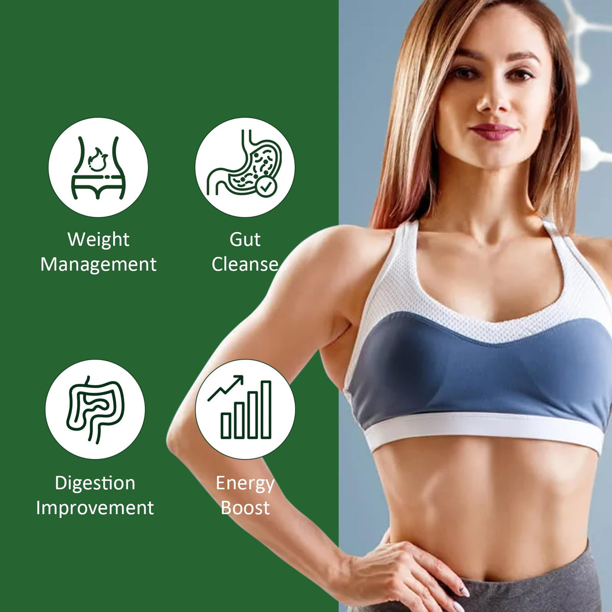 Herbmood 9-in-1 herbal blend close-up emphasizes comprehensive lymphatic support.