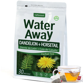 Herbmood Water Away tea bags packaging for convenient daily cleanse ritual