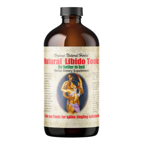 HERBOGANIC Men Wellness Living Bitter 16oz bottle view highlighting natural energy support